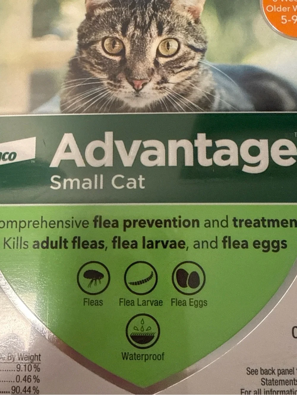 Elan Advantage II Small Cat Topical Flea Prevention - Green